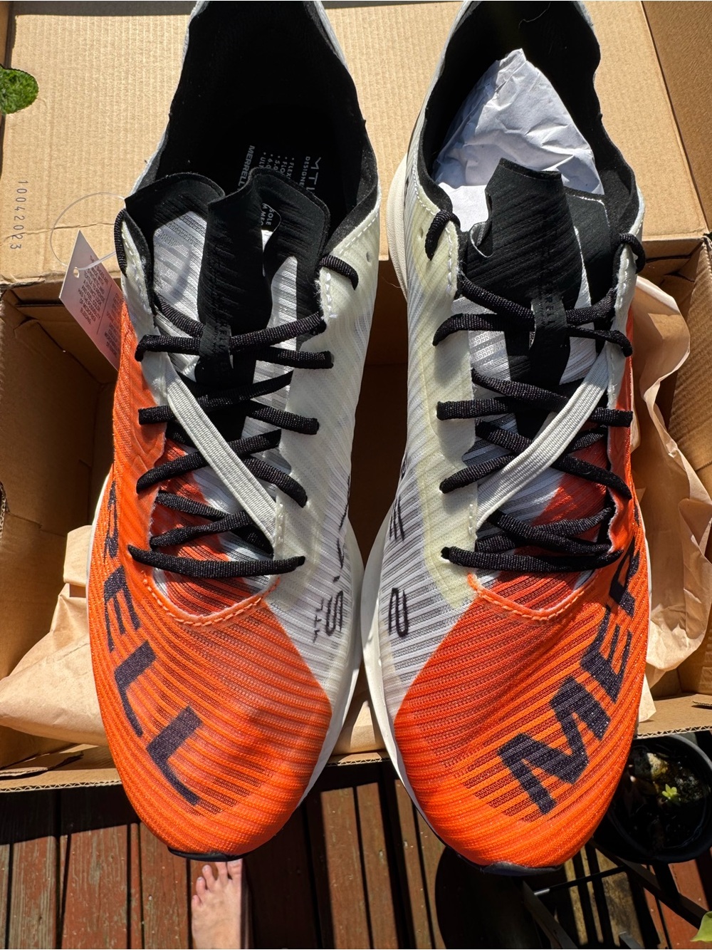 NIB Merrell MTL Skyfire 2 Men’s Size 10 Orange Vibram Trail Running Shoes